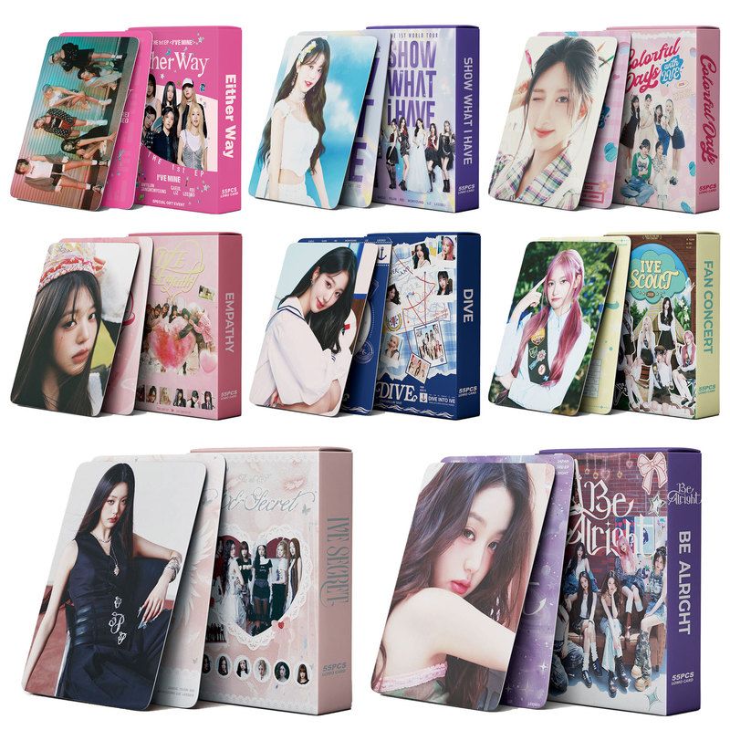 IVE 整合小卡 55张芙卡 安宥真金秋天张员瑛LIZ李贤瑞应援lomo卡