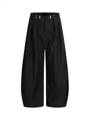 American Retro Pleated Vertical Striped Wide Leg Loose Straight Casual Pants Unisex Spring Fall Curved Blade Suit Trousers