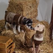 冬季 中型犬灵提边牧高领毛衣宠物狗狗秋冬衣服保暖防风生毛衣