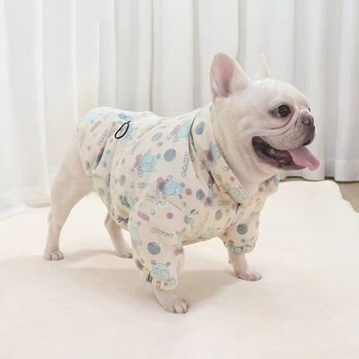 法斗衣服厚款冬装加厚夹棉巴哥犬可爱斗牛犬外出棉服保暖冬季