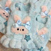 2025新款 狗狗衣服秋冬毛衣泰迪比熊雪纳瑞小型犬公主风秋冬保暖衣