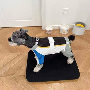 宠物狗狗四脚防脏牵引防水防尘裤 春夏防脏防虫防尿轻薄护腿连体裤