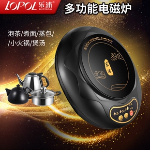 乐浦迷你电磁炉圆形小型家用火锅茶泡茶学生宿舍煮