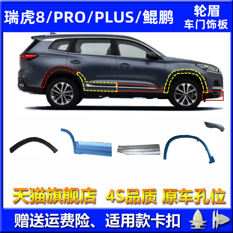 奇瑞瑞虎8Proplus鲲鹏轮眉护板