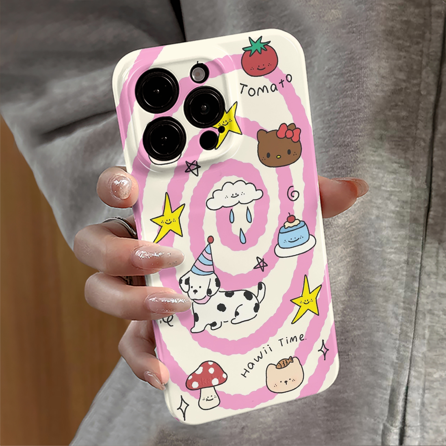 适用苹果15pro手机壳女iPhone16promax新款14小米xsmax华为13个性mate防摔vivo红米16e斑点小狗oppo套12荣耀1