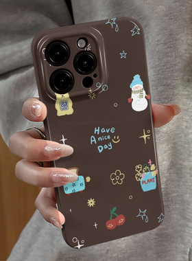 适用苹果16pro手机壳iPhone17promax简约ip15pro新款14华为13小米12防摔套oppo雪人小熊全包11荣耀vivo红米e