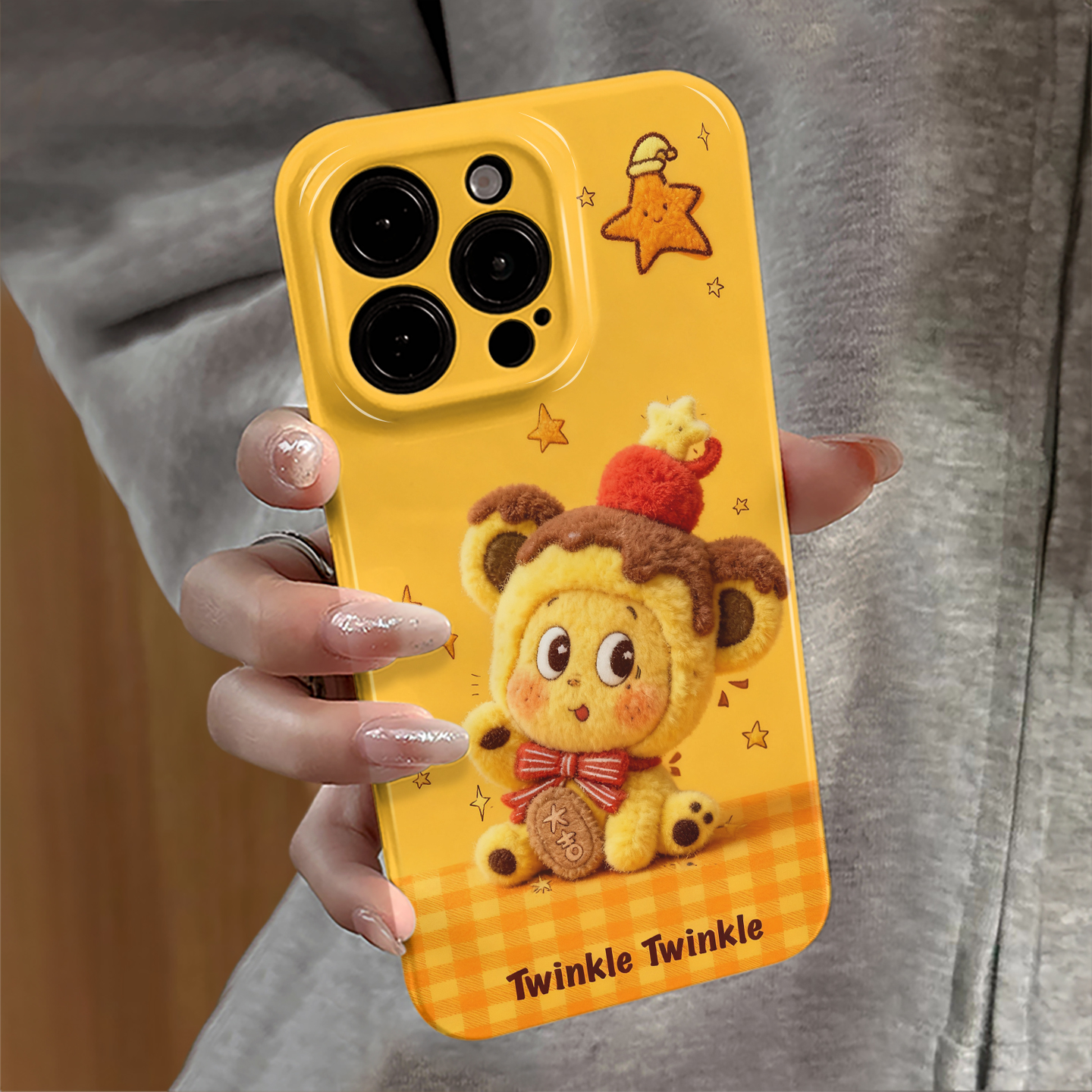 招财猫星星人适用苹果17promax手机壳iPhone16pro卡通iP15新款13潮牌14防摔套12华为oppo荣耀11小米vivo红米e