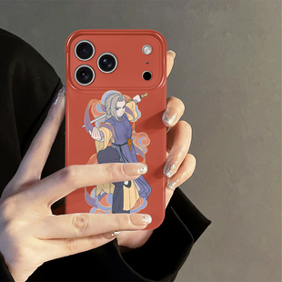 舞剑罗小黑适用苹果17promax手机壳iPhone16pro新款15pro卡通14个性13防摔套oppo12小米动漫华为荣耀vivo红米