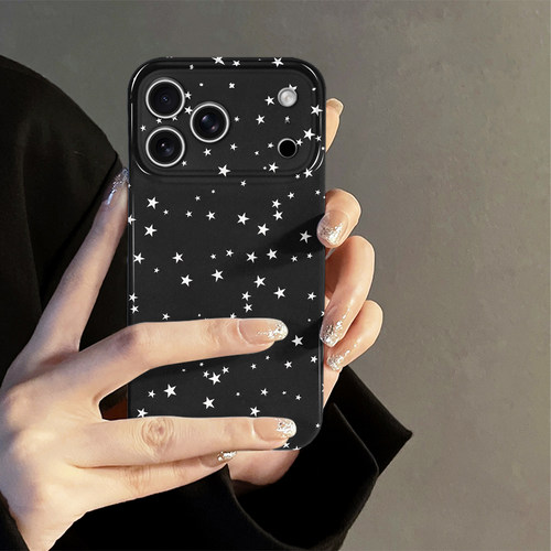 满屏星星适用苹果18promax手机壳iPhone17pro简约16日韩15个性oppo14防摔套13十八新款华为荣耀小米vivo红米