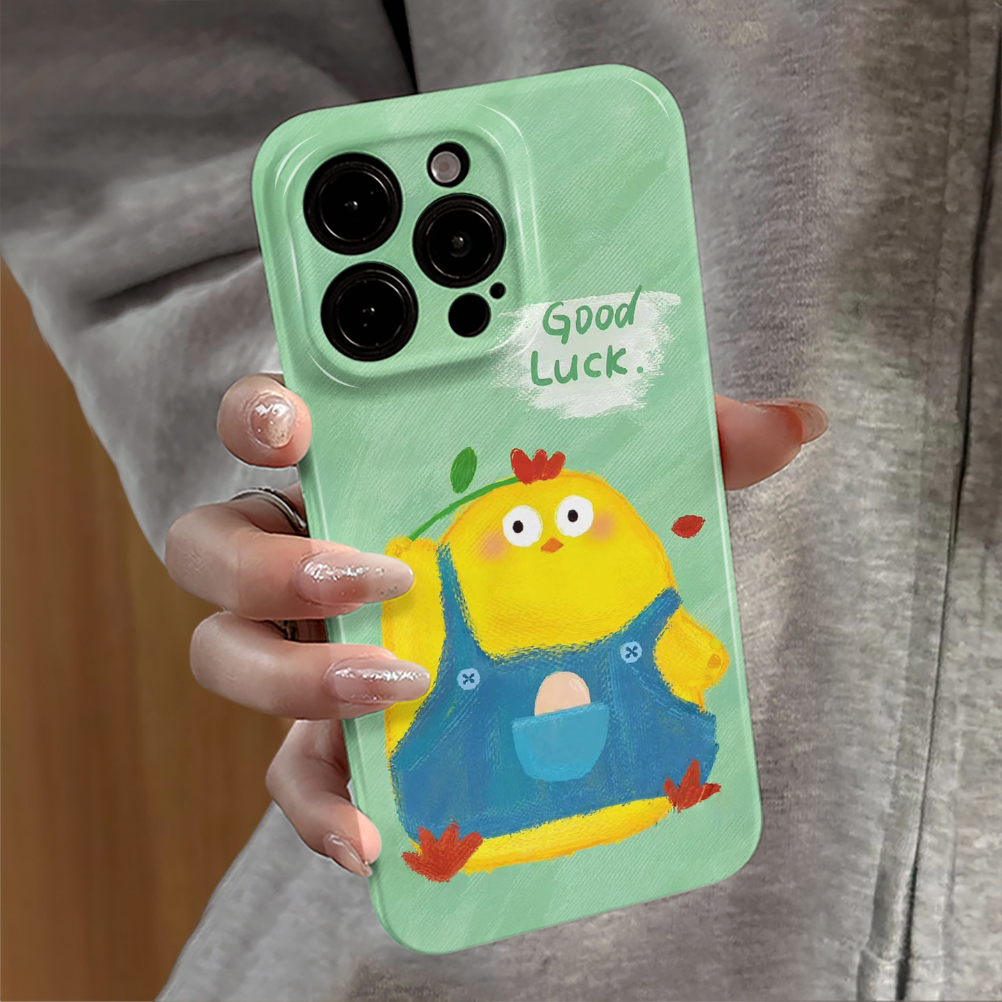 肥胖小鸡适用iPhone17promax手机壳苹果16pro卡通ip15pro新款13简约14防摔套12华为oppo荣耀11小米vivo红米e