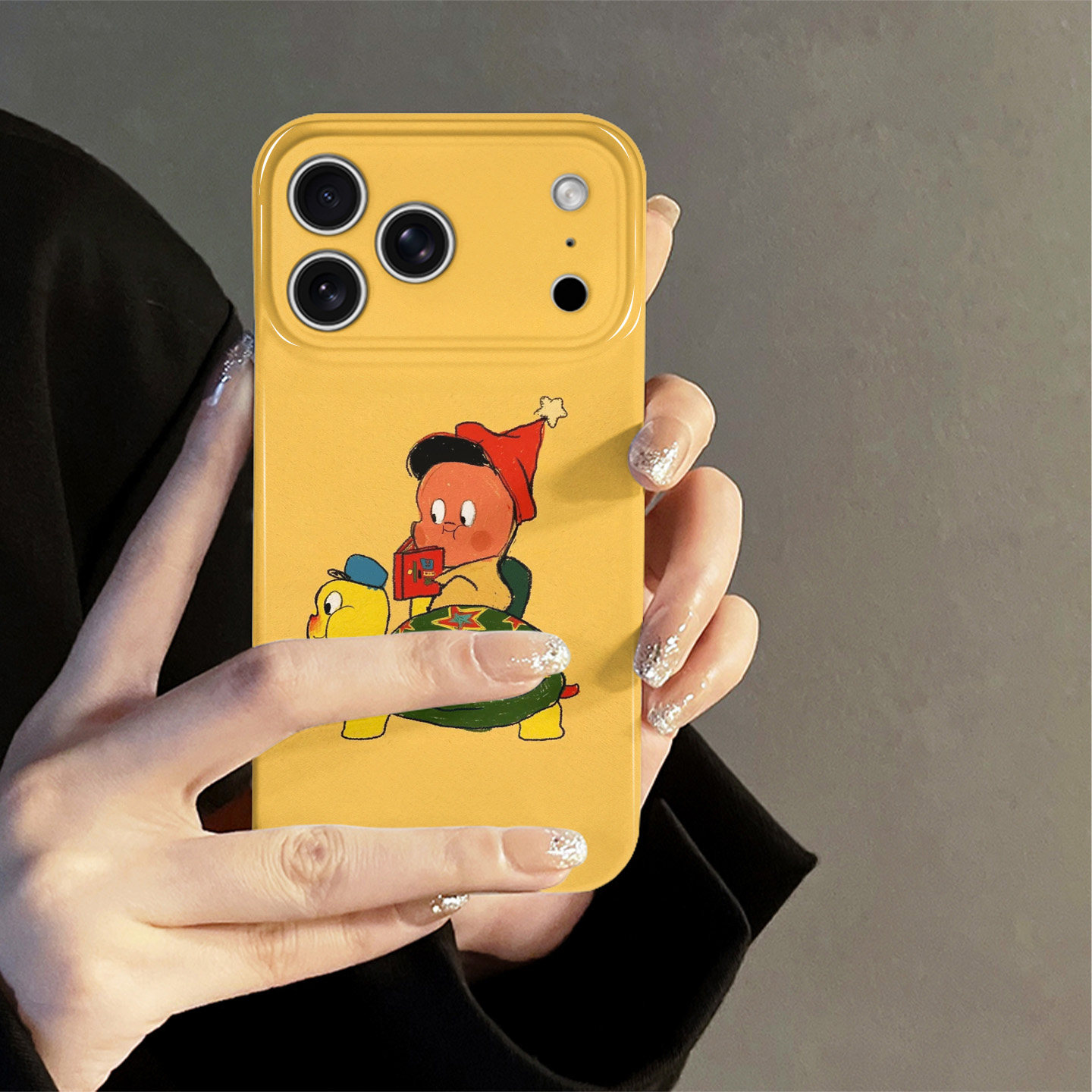 乌龟星星人适用苹果17pro手机壳iPhone16promax可爱15pro新款14卡通13防摔套oppo12小米潮玩华为荣耀vivo红米