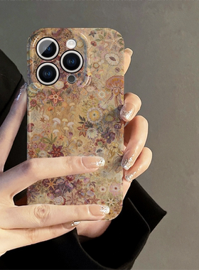 适用苹果16promax手机壳女iPhone15pro新款iP14简约iP13菲林12保护套8防摔11高级xsmax超薄7plus水母鲜花mini