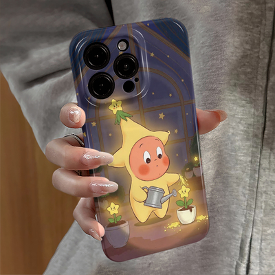 适用苹果17pro手机壳iPhone16promax卡通ip15pro新款13华为14小米12星星人oppo防摔套红米11全包vivo荣耀16e