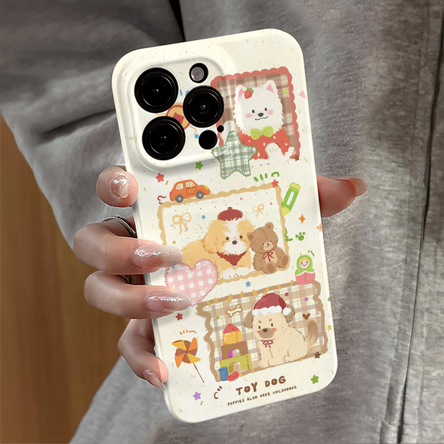 适用苹果16pro手机壳iPhone17promax卡通ip15pro新款14华为13小米12防摔套oppo小熊小狗红米11全包vivo荣耀e