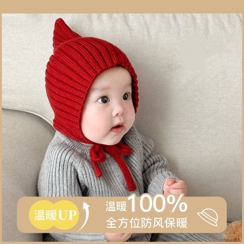 儿童帽子冬季女男宝宝针