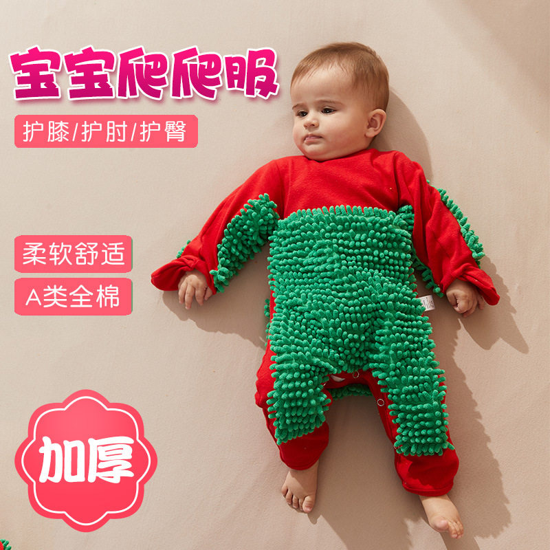 婴儿连体衣加厚款全棉长