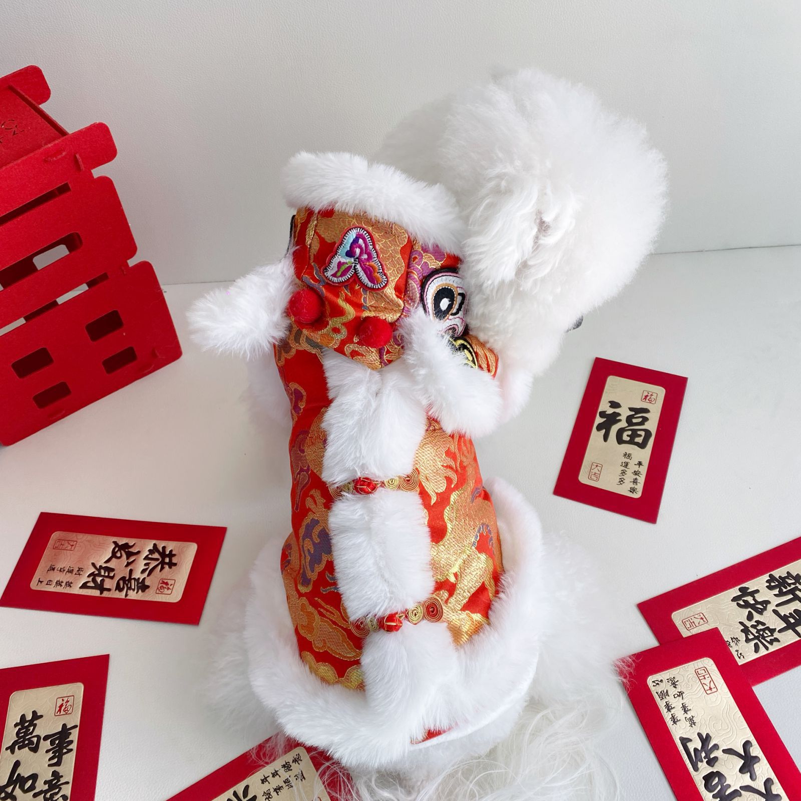 宠物狗狗猫咪新年舞狮喜