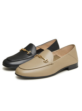 Tata他她平底乐福鞋女通勤小皮鞋女款百搭单鞋2024春新款7TX22AA4