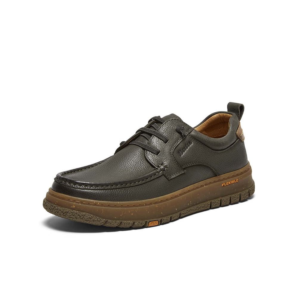 专柜正品Bata休闲鞋男2024冬季商场新款牛皮英伦通勤皮鞋36613DM4