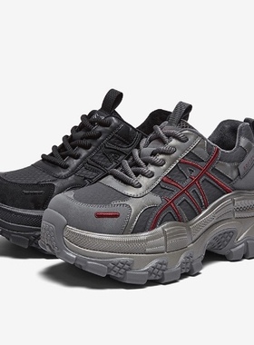 专柜正品百思图2026春新款女鞋厚底加绒老爹鞋运动休闲鞋B1072AM6