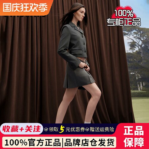 思加图专柜圆舞海鸥英伦风乐福鞋小皮鞋粗跟女鞋EFI03CA5
