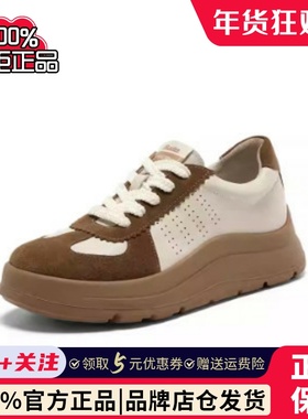 专柜正品拔佳2026春款女鞋羊皮通勤德训鞋厚底运动休闲鞋AD121AM6