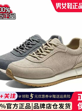 专柜正品百丽男鞋厚底网面休闲运动男2026夏款阿甘鞋9BH01BM6