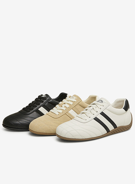 百思图2025春季新款舒适德训鞋户外鞋圆头女运动休闲鞋UPX03AM5