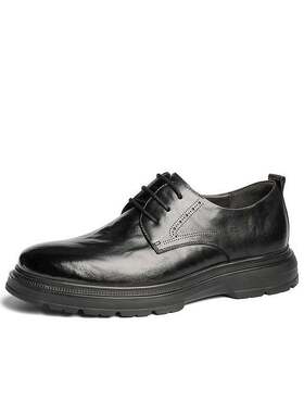 森达正装皮鞋男2025春季新款商场同款职场通勤商务皮鞋1UE01AM5