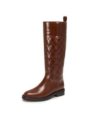 思加图2025冬季新款英伦风骑士靴长靴高筒靴时装靴女靴子Z0522DG5