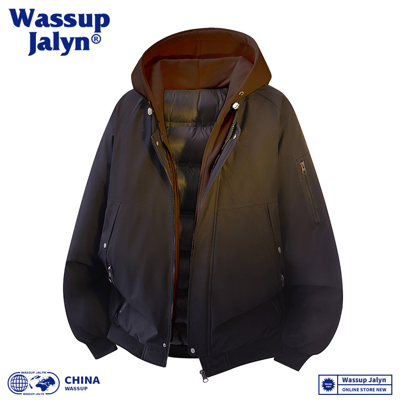 WASSUP JALYN羽绒棉服男女冬季加厚保暖韩系棉袄假两件棉衣外套潮,男装,棉衣,淘宝优惠券,粉丝福利购,淘宝优惠卷