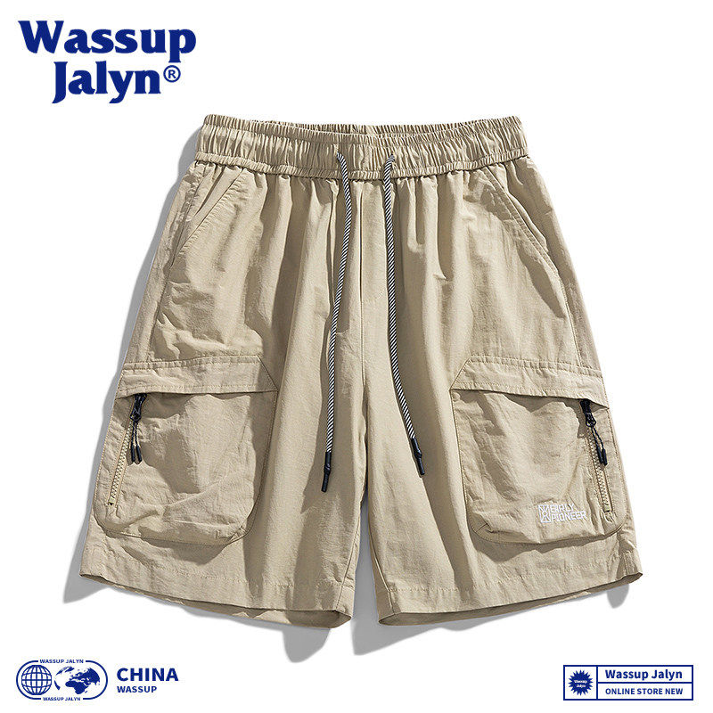 WASSUP JALYN工装短裤男士夏季薄款潮牌美式机能多口袋宽松五分裤,男装,短裤,淘宝优惠券,粉丝福利购,淘宝优惠卷