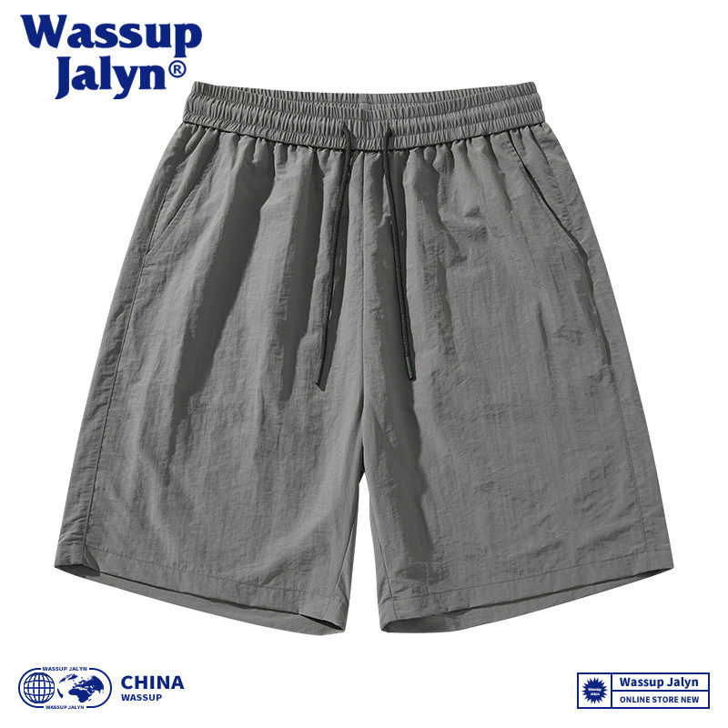 WASSUP JALYN速干冰丝跑步运动短裤男女夏季薄款休闲宽松五分裤子,男装,短裤,淘宝优惠券,粉丝福利购,淘宝优惠卷