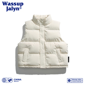 马夹棉服加厚无袖 WASSUP 坎肩外套 马甲男士 秋冬新款 JALYN美式 工装