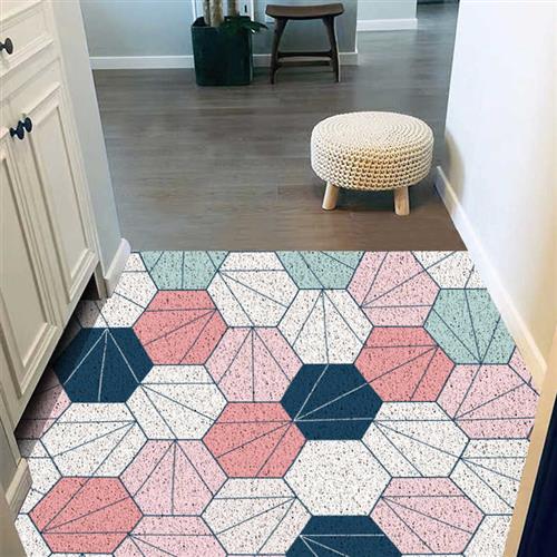 网红北欧地垫地毯入户门垫子进门脚垫丝圈厨房可裁剪定制防滑家用