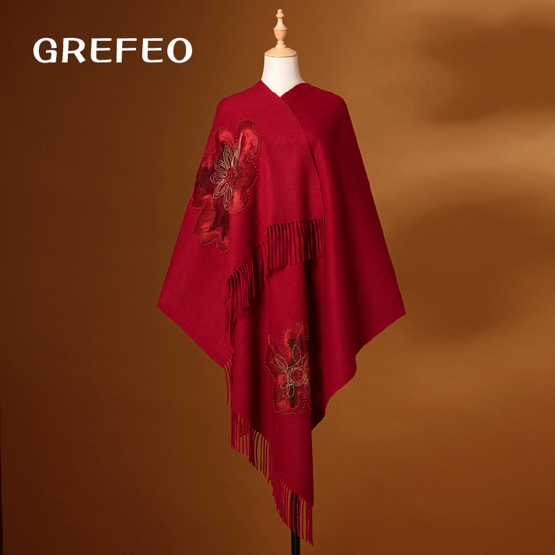 100%羊毛刺绣，赠送高档礼盒