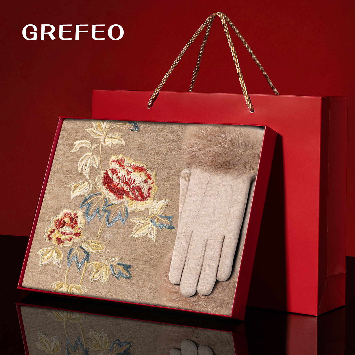 羊毛围巾手套两件套2026冬季高档保暖加厚礼盒送妈妈长辈生日礼物,服饰配件/皮带/帽子/围巾,围巾/丝巾/披肩,淘宝优惠券,粉丝福利购,淘宝优惠卷