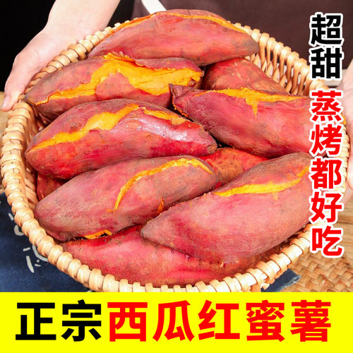 西瓜红蜜薯番薯新鲜粉糯香甜
