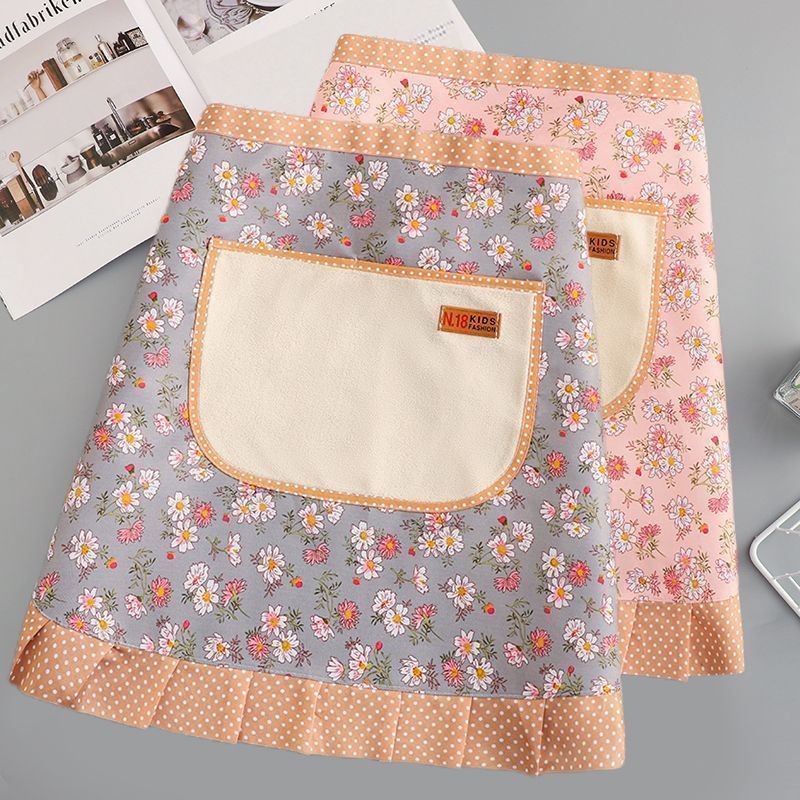 帆布透气半身围裙防污耐磨马甲女