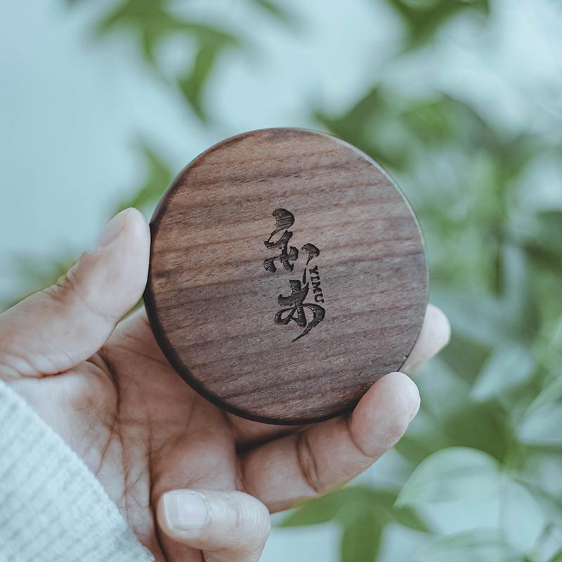 可定制logo黑胡桃木隔热茶杯垫