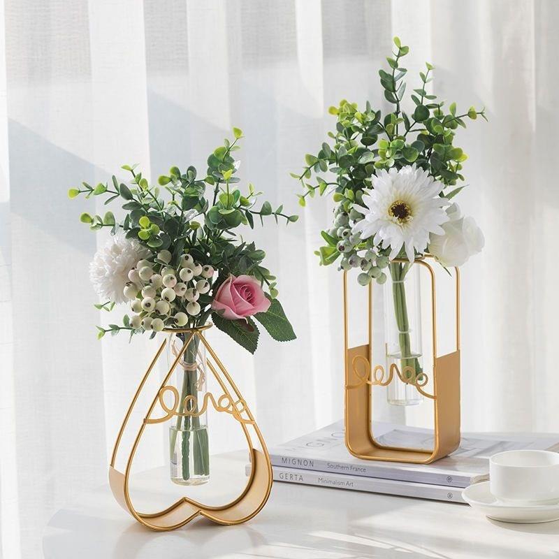 创意花瓶盆客厅卧室桌面房间装饰物品摆件假花束水培礼物-封面