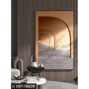 饰画现代沙发落地画竖 .延伸空间高级感挂画轻奢风客厅餐厅单幅装
