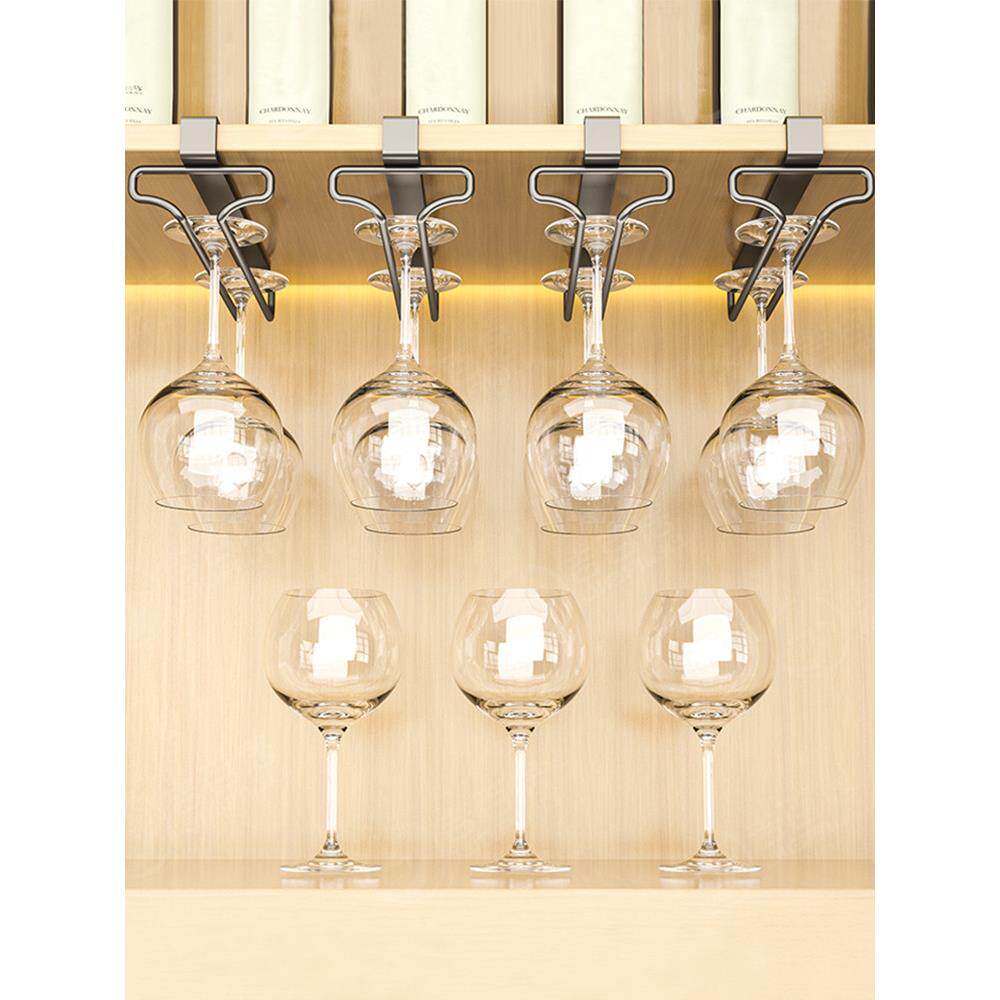 红酒杯架倒挂置物架高档轻奢悬挂架子高脚杯酒柜洋酒沥水橱柜下挂