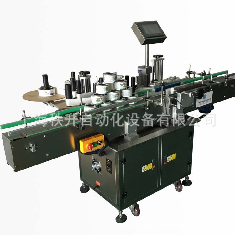 玻璃瓶自动贴标签机器 辣椒酱瓶贴标商标 贴商标机厂家 代贴标签
