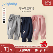 女童加绒裤子3儿童n秋冬运动裤小婴儿冬季外穿加厚5岁宝宝冬装卫