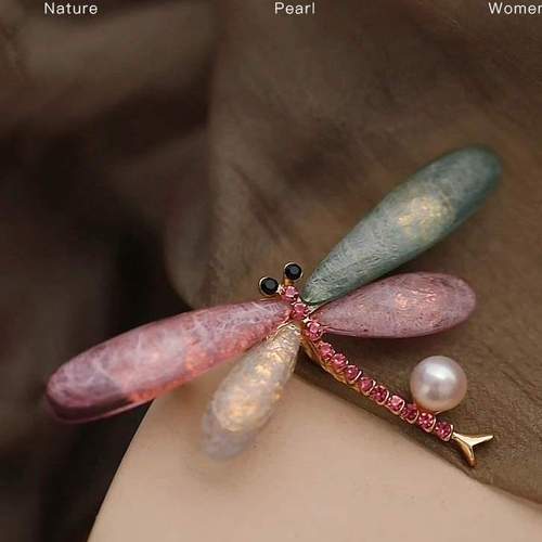 珍氏珠宝天然淡水珍珠胸针