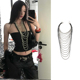 欧美夸张多层叠戴长项链小众设计感锁骨链轻奢气质高级感颈链配饰