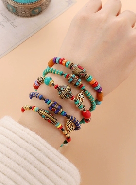 新中式民族风藏式手链小众复古