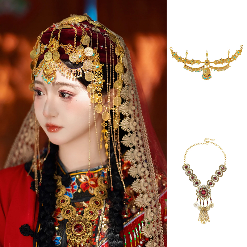 新疆伊宁眉心坠发饰西域异域风