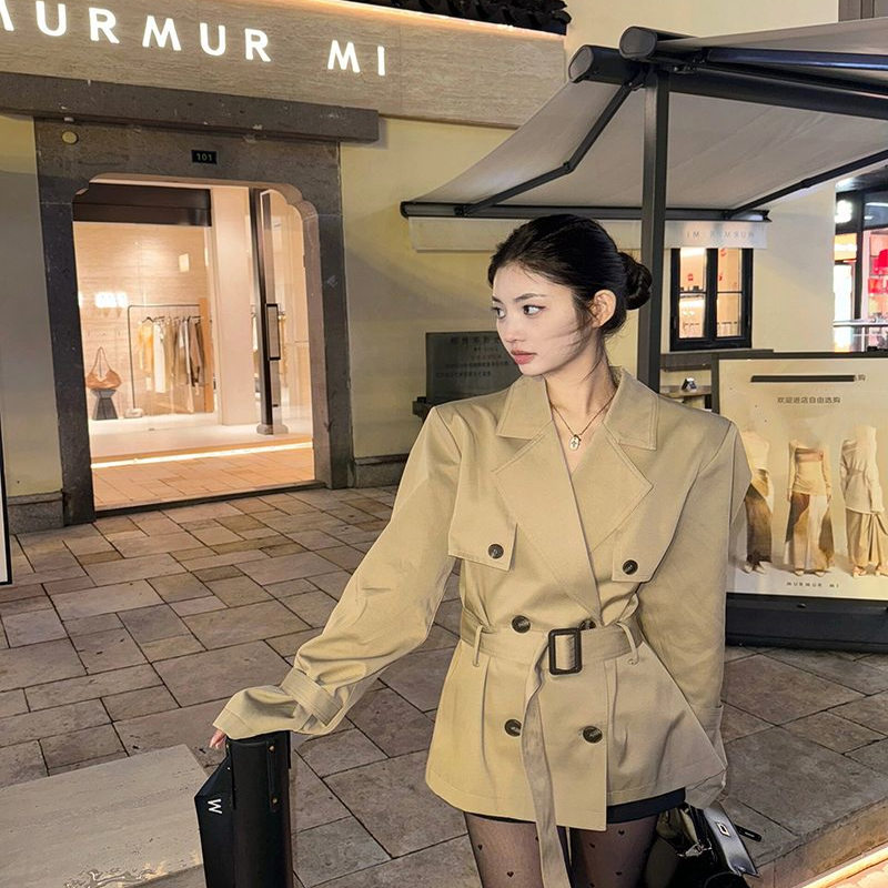 韩版高级感英伦风风衣